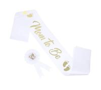 OFFIGAM Correas Para Insignias De Shower Para Futuras Mamás Pin De Papá Decoración De Shower Banda De Confirmación