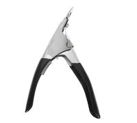 OFFIGAM Cortaúñas De Acero Inoxidable Para Uñas Acrílicas 1 Unidad Tamaño Mediano Borde Recto Herramienta Para Manicura Profesionales Salón De Belleza Cuidado Casa Diseño Forma De u Negro