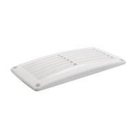 OFFIGAM Cubierta de Ventilación de Escape de Barco Abs Grande de Color Blanco, Rejilla Marina Resistente la Lluvia para Yates y Autocaravanas, Respiradero de Aire Fresco para Uso Náutico