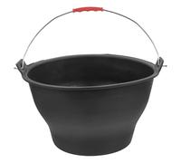 OFFIGAM Cubo Pequeño para Obra Asa Cubo de Goma Grueso y Reforzado para Cemento y Agua Resistente Negro para Construcción y Jardinería Multifuncional para Trabajos al Estilo Aleatorio