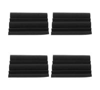 OFFIGAM Cuñas Insonorizadas Antiflama 12X12X24 CM 4 Piezas Paneles Absorbentes Acústicos para Trampa de Graves en Esquinas Espuma Acústica para Estudio Teatro y Sala de Cine