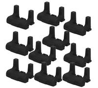 OFFIGAM de Protectores de Silicona Accesorios Negros 10 Piezas Parachoques para Bandeja y Sartén Que Mejoran Resultados y Son Fáciles de Usar para Freidora de Aire