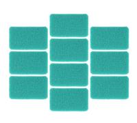 OFFIGAM Estropajo de Silicona para Platos, 10 Esponjas Reutilizables, Almohadilla de Limpieza para Cocina, Alta Densidad y Acción Potente para Eliminar Suciedad, Color Verde Oscuro