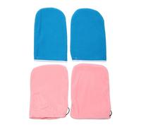 OFFIGAM Guantes de Spa para Manos Cubierta de Cera de Parafina, 2 Piezas de Poliéster y Franela para Terapia y Cuidado en Tratamientos de Parafina en Casa o Salón Varios estilos