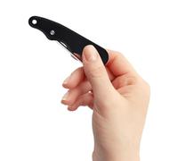 OFFIGAM Herramienta Portátil Mango Ergonómico y Acero Inoxidable Tensor de Cordones Negro para Ajuste Rápido para Patines de en Hockey sobre