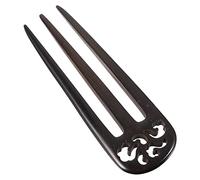 OFFIGAM Horquilla Cabello De Madera De Sándalo De 3 Puntas Vintage, Palillo Duradero, Talla Mediana, Accesorio Elegante Para Mujer En Fiestas y Vida Diaria