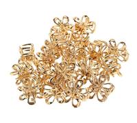 OFFIGAM Horquillas Pequeñas de Flores Doradas de Metal, Ligeras y Cómodas para Uso Diario y Ocasiones Formales 20 Elegantes Pelo de Mujer