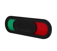 OFFIGAM Imán Magnético para Lavavajillas Deslizante Ovalado Negro Indicadores Rojo y Verde para Limpieza, Accesorio Hogar Cocina Fácil Uso y Estado Limpio Sucio