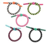 OFFIGAM Juego de 5 Cintas Pelo de Niñas Trenzadas de Tejido Sujeción Segura para Actividades Deportivas y Salidas Casuales