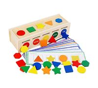 OFFIGAM Juego Educativo de Clasificación y de Madera para Niños Pequeños Juguete Sensorial Desarrollo de Habilidades para Aprendizaje Preescolar 1 Set