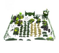 OFFIGAM Juego Militar para Niños 90 Piezas de Soldados de Juguete de Plástico, Vehículos Blindados y Aviones, Adecuado para Juegos de Imaginación y Fiestas Infantiles