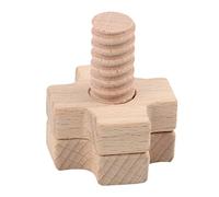 OFFIGAM Juguete de Construcción de Geométricas para Tornillos de Madera Desarrollo Cognitivo Infantil de Bricolaje Seguro y Duradero para Niñas