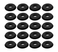 OFFIGAM Kit 20 Arandelas de Goma Negras para Mangueras de Aire de Freno, Sellos de Junta de Goma 41x16x9 Mm para Semirremolques, Accesorios Aplicables de Sellado para Camiones y Remolques