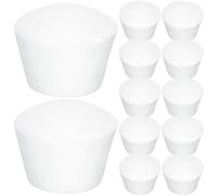 OFFIGAM Kit de 20 Piezas de Moldes de Espuma para Pasteles Blancos, Superficie Lisa y Ligera, Ideales para Decoración de Tartas y Exhibiciones de Bodas