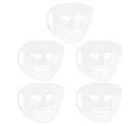 OFFIGAM Mascarilla Facial de Silicona Reutilizable, 5 Piezas, Efecto Envolvente, Evita la Evaporación, Adecuado para Baño y Ambiente Aire Acondicionado