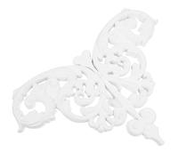OFFIGAM Medallones de Techo Divididos de Estilo Europeo para Puerta y Gabinete, Material Ps Resistente, Diseño Elegante Blanco para Decoración de Interiores