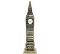 OFFIGAM Modelo de Metal del Big Ben Dorado para Decoración del Hogar, Estatua de Arquitectura Clásica en Aleación Elegante para Banquetes y Ambientación
