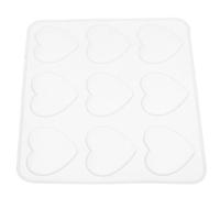 OFFIGAM Molde en Forma de Corazón de Silicona de Color Claro para Hacer Pasteles y Llaveros en Proyectos Creativos y Manualidades