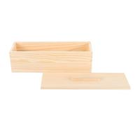 OFFIGAM Molde y Antiadherente para Madera Hornear o Pan Tapa de en Caja Rectangular de Plástico Khaki, Seguro Pulido para del Dormitorio Uso Profesional