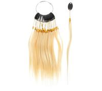 OFFIGAM Muestras de Teñido de Cabello Humano 30 Mechones Color Beige Claro 9° para Prueba y Análisis en Salón Peluquería, Tablas de Coloración para Técnicas de Teñido y Estudio de Belleza