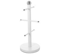 OFFIGAM Organizador de Tazas de Té Soporte Resistente Fácil de Limpiar y No se Deforma en Forma de Árbol de Hierro Blanco para Cocina
