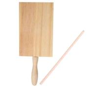 OFFIGAM Paletas de Madera para Ñoquis Tabla de Amasar Resistente al Desgaste, Juego Práctico de Utensilios de Cocina para Hacer Pasta Casera, Herramienta Manual para Gnocchi, Accesorio