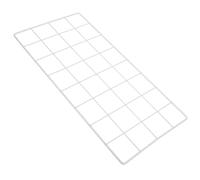 OFFIGAM Panel de Rejilla Metálica para Fotos 40x20 Cm en Color Gris Claro, Soporte de Pared para Exhibición de Imágenes y Decoración de Habitaciones, Marco de Fotos DIY de Hierro