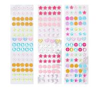 OFFIGAM Pegatinas de Gemas Acrílicos Autoadhesivas, 5 Hojas Claras y Brillantes para Manualidades y Decoración en Fiestas en Casa Color Aleatorio