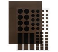 OFFIGAM Pegatinas Opacas de Bloqueo de Luz LED para Electrodomésticos y Enrutadores, Láminas de Atenuación de Luz Negra Tamaño Estándar, Kit de 102 Piezas para Reducción de Brillo