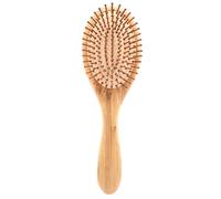 OFFIGAM Peine de Bambú y Redondo Cojín de Aire Antiestático para Equilibrar el Aceite y Acelerar la Circulación para Masaje y Cuidado Diario del Cabello