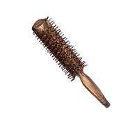 OFFIGAM Peine de Madera con Cerdas de Jabalí Cepillo para Masaje Capilar Cuidado para Cabello Seco y Mojado Peine Enrollador Resistente para Peinados Versátiles