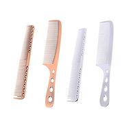 OFFIGAM Peines de Aluminio para Peluquería Profesional Peine Desenredante para Hombres y Mujeres Herramienta de Corte de Cabello Bronce