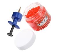 OFFIGAM Pinza de Amarre para Gusano Rojo ABS Resistente Clips Metálicos para Anzuelos Banda Elástica 15X3 CM Aprox 3000 Piezas Accesorio Práctico para Aparejos de Pesca y Pesca al
