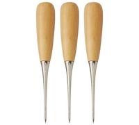 OFFIGAM Punzones para Coser Cuero 3piezas Mango de Material Sintético, Fácil de Usar y Práctico para Patchwork y Perforar en Manualidades