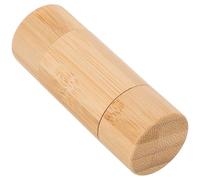 OFFIGAM Rodillo Facial Absorbente de Aceite Madera de Bambú y Piedra Bola Absorbente de Aceite Volcánica Diseño Compacto y Desmontable, para Viajes y Uso Marcha