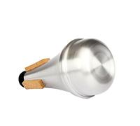 OFFIGAM silenciar principiante trompetas trompeta muda Cubrir entrenamiento de trompeta Ligero sintió practicar trompeta sorda silenciador de copa de trompeta aleación de aluminio Plata