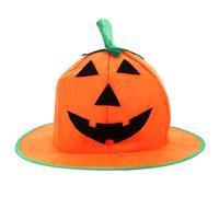 OFFIGAM Sombrero de Calabaza para Fiesta de Halloween Accesorio de Disfraz Creativo y Llamativo Gorro Decorativo con Alambre para Cosplay y Eventos Festivos