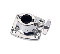 OFFIGAM Soporte Abrazadera Para Tom y Bongó Accesorio Para Instrumentos De Percusión Montura Segura Fácil De Ajustar Para Kit De Batería Compatible Con Tom Cymbal Color Plata