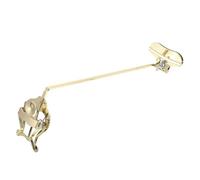OFFIGAM Soporte para Partituras de Saxofón Soprano Recto Dorado, Clip Musical Ultraligero y Ajustable para Banda y Marcha, Atril Vertical Portátil para Músicos Principiantes