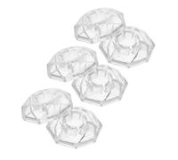 OFFIGAM Tapas de Pedal de Efectos para Guitarra de Plástico, Forma Diamantada, 6 Piezas Versátiles y Fáciles de Quitar para Pedalera Profesional