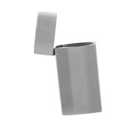 OFFIGAM Vintage Metal Lighter Pouch Cover with Flip Top Mini Compact Protective Sleeve For Men Outdoor Travel Camping Hiking