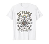 Offline ES EL Nuevo Lujo | Psychedelic Peace & Rainbow Camiseta