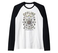 Offline ES EL Nuevo Lujo | Psychedelic Peace & Rainbow Camiseta Manga Raglan