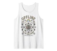 Offline ES EL Nuevo Lujo | Psychedelic Peace & Rainbow Camiseta sin Mangas