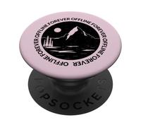 Offline Forever (Desintoxicación Digital) (gráfico de la Naturaleza) PopSockets PopGrip Adhesivo