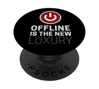 Offline Is The New Luxury Decir diseño Vintage Chill PopSockets PopGrip Adhesivo
