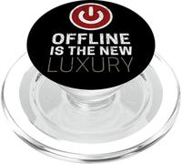 Offline Is The New Luxury Decir diseño Vintage Chill PopSockets PopGrip para MagSafe