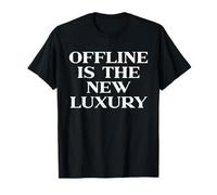 Offline Is The New Luxury, Y2k Aesthetic Trendy Quote Slogan Camiseta
