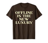 Offline Is The New Luxury, Y2k Aesthetic Trendy Quote Slogan Camiseta