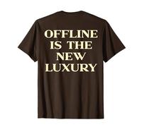 Offline Is The New Luxury, Y2k Aesthetic Trendy Slogan Back Camiseta